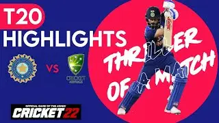 India vs Australia T20 - Cricket 22 | Latest Gameplay | PS4 Pro | Patch 1.08