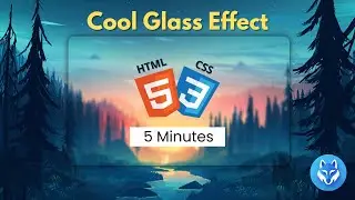 Glass Effect Using CSS | 5 Minutes | Quick & Easy