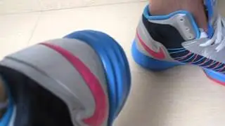 Nike Lunar Hyperdunk 2012 Silver Pink On-feet