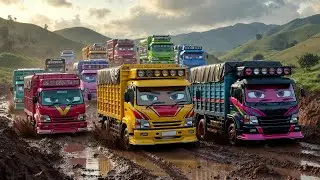 INDONESIA 18 - Truk Molen, Truk Pasir, Excavator, Bulldozer, Ambulan, Damkar, #Truck #Kontruksi #Jcb