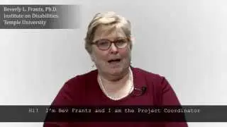 Introduction: Beverly L. Frantz, Institute on Disabilities at Temple University