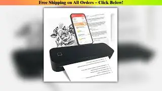 Marklife Portable A4 Thermal Printer Bluetooth-compatible Photo PDF Printing Machine Folded Rolls