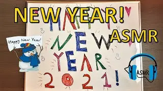 ASMR NEW YEAR 🎉🎉 | Whiteboard Drawing & Writing  (No Talking)
