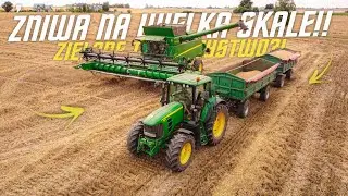 Żniwa 2023 - Pszenica ☆ Testy John Deere T670i ☆ John Deere 1470 ☆ GR Filant