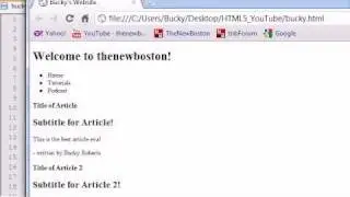 HTML5 Tutorial - 14 - Flexible Box Model