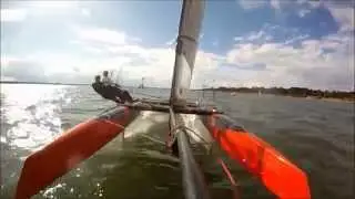 Whisper foiling catamaran testing continues