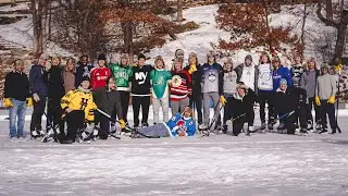 Isles Play Pond Hockey at Anders Lee's House - New York Islanders - January 2026