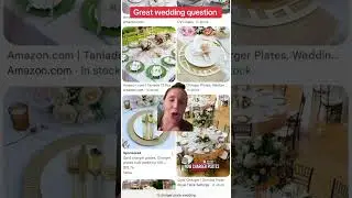 No, a charger plate is not necessary for your wedding! #weddinganswer #weddingplanningtip
