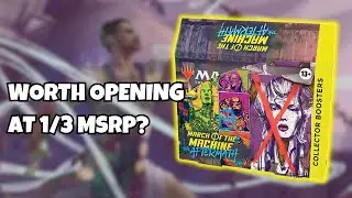 MTG March of the Machine Aftermath Collector Booster Box Opening! The Infamous Set!