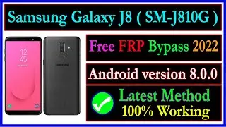 samsung j8 frp bypass 8.0 2022 || samsung j8 frp bypass 8.0 without pc || j8 frp bypass by drmc