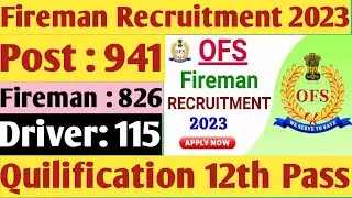 Fireman Recruitment 941 Post | Fireman Recruitment 2023 || #fireman #fire #trend