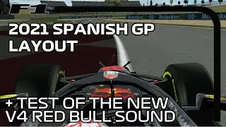 F1 Challenge 2021 - Testing the new Barcelona layout + new Red Bull v4 sound