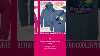 Retro beach hoodie for cooler nights