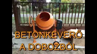 Betonkeverő a dobozból