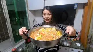 网友都说皮皮长胖了，今天特地做个减肥餐，一大盘全吃光