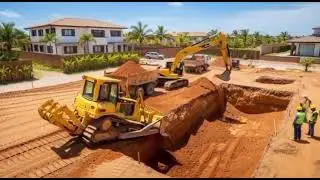 Construção de casa do zero com IA: do terreno vazio ao lar moderno finalizado #ia #arquitetura #obra