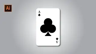 How To Create Clubs Card in Adobe Illustrator ( playing cards) #tutorial