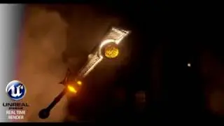Ashbringer weapon in Unreal4 (realtime render)