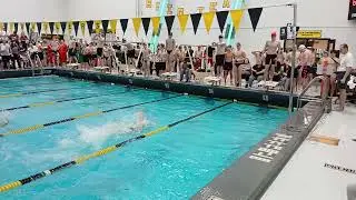 Hesston High School boys 200 yd freestyle relay team at Newton Invitational II 