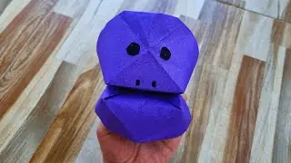 Origami Biting Skull Easy Step by Step