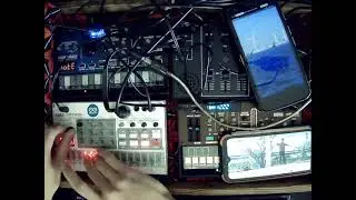 DnB JAM with KORG Volca samle, nubass, fm.