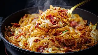 I cook cabbage like this every weekend! Such a simple, very tasty and Quick One-Pan Dinner ❗