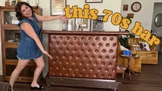 estate sale find: restoring this 70s bar