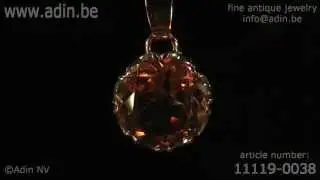 Gold estate one stone pendant with big citrine weighing over 9 carats. (Adin reference: 11119-0038)