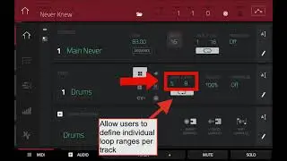 MPC Feature Request - Episode 1:  Independently Loopable Tracks