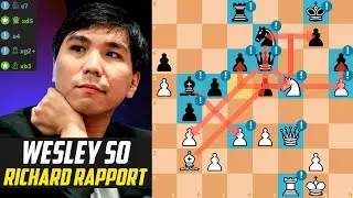 ♟️Wesley So OUTCALCULATES Richard Rapport!                                  [Stockfish 17]