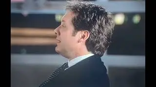 Alan Shore and Denny Crane on the balcony. Boston Legal