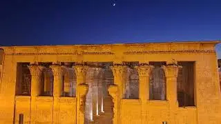 The beauty of knnum temple in esna city one of the most beautiful halls of ancient Egypt 