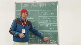 Exam pattern of D pharmacy 1st Year....