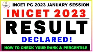INICET 2023: January Session Result Declared | How to check your rank & percentile | INICET-TAMIL