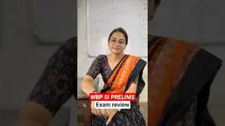 WBP SI Exam Review By Niti Ma'am #wbpsi #wbsi2025