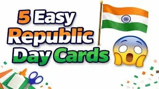 5 Very Easy DIY Republic Day cards /Independence Day craft activity / Republic Day card #26january 