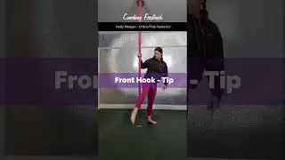 💥Follow for more tips💥 Front Hook Spin - Pole Trick #beginnerpole #polefitness #fronthookspin
