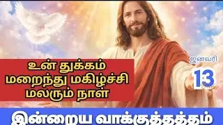 உன் துக்க நாட்கள் இன்றுடன் முடிவடைகிறது | இன்றைய வாக்குத்தத்தம் jan-13