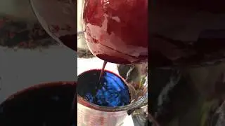 Juicing Aronia Berries (With nut bag) - #aronia #aroniajuice #foodies  #juicing  #superfood