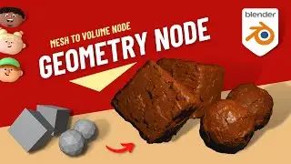 Blender3.4 Mesh to Volume Node🤩 || Geometry Node ||