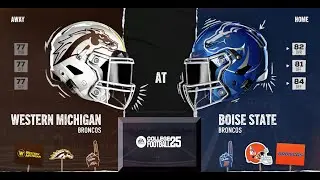 WESTERN MICHIGAN vs BOISE STATE BRONCOS - FULL GAME Simulation - PS5 - GAMEPLAY - #cfb25  #ncaaf