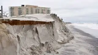 Nor'easter erodes dunes as federal shutdown freezes flood insurance