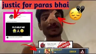 Justic for @paras official🥺||  daku villain yt exposed 😡|| paras gamer||  we all are with uh bhai||
