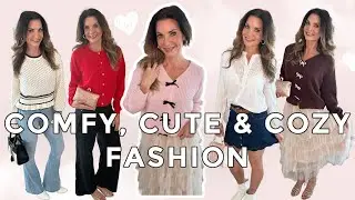 ✨NEW!! COMFY, CUTE & COZY 🛍 🍂 Fall Fashion HAUL Try-On! Olivia's Romantic Home DIY