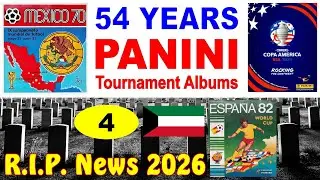 R.I.P. News 2026 (Part 4) Dead football players in Panini Tournament Albums - Fatih Kameel