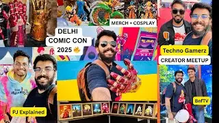Delhi Comic Con 2025 Vlog | Merchandise Haul, Cosplay, Meetups & Full Experience 