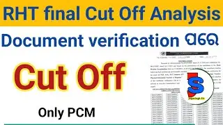 RHT-2023/Cut off analysis/document verification/final selection/PCM/PWD @JayasinghSir