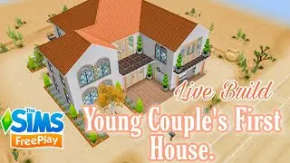 Young Couple First Family House||Sims Freeplay House Tour||5 Bedroom House||Live Build 🏘🏠🏖🏜❤😊🆕️
