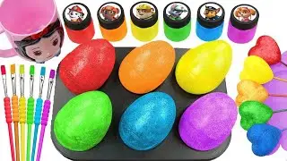 Oddly Satisfying Video l Making DIY Cutting Rainbow Candy Balls Slimes Sprunki & Mixing Colors ASMR
