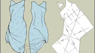 Twist Shift Dress Pattern Making Instructions @studiofaro #patternpuzzle 